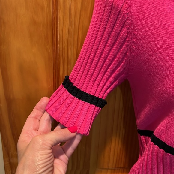 Beautiful Belldini Sweater - Hot Pink/Black - Picture 4 of 8